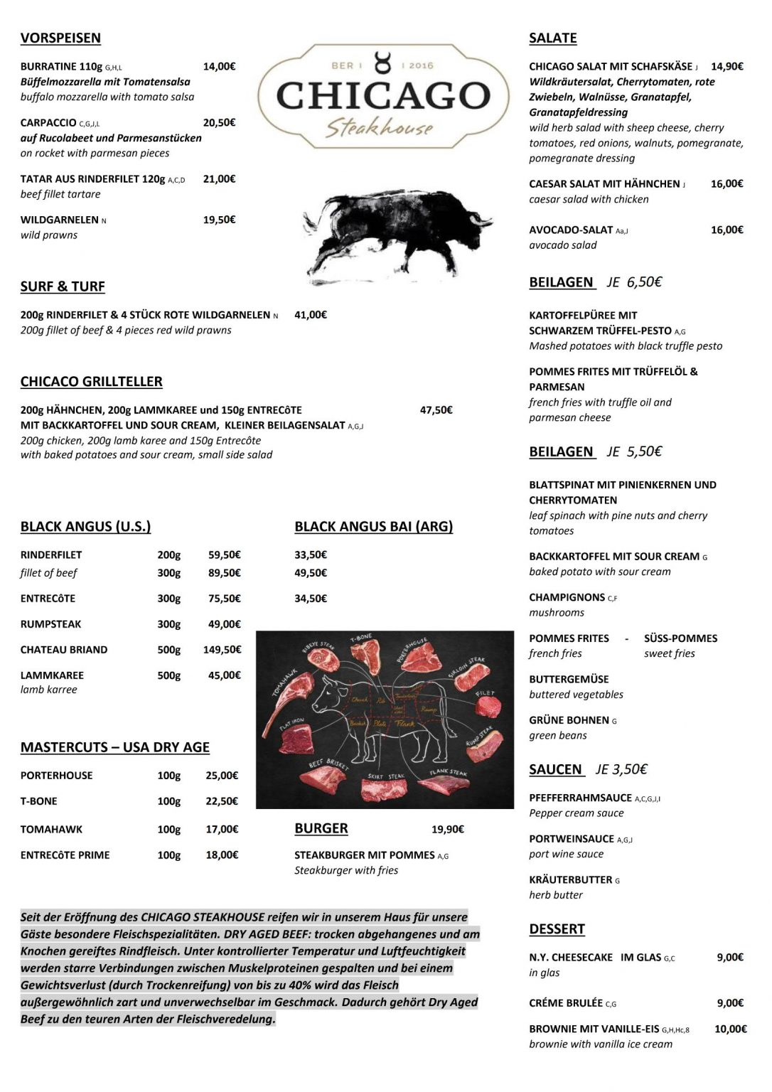 Chicago Steakhouse am Wittenbergplatz am Wittenbergplatz